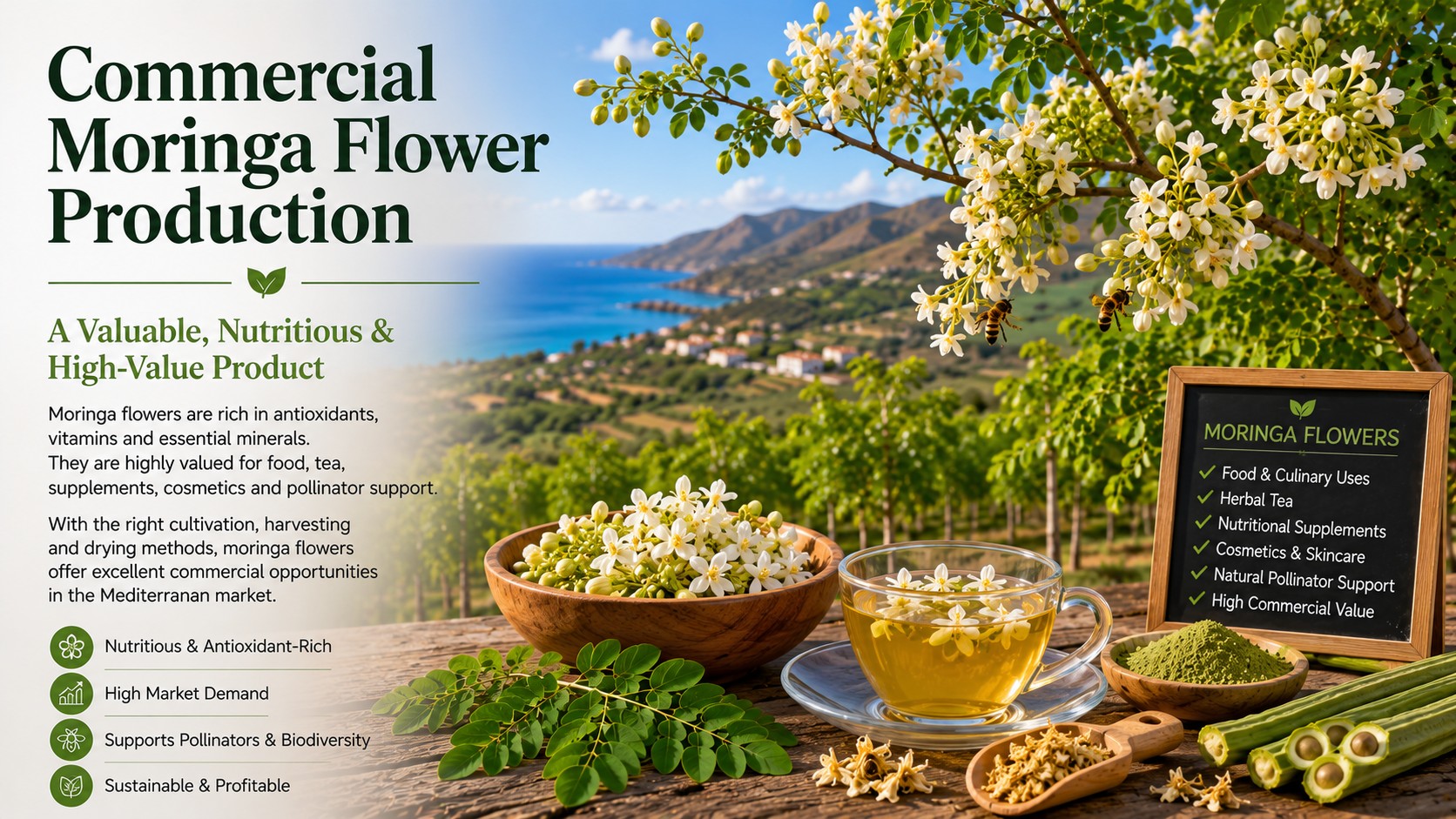 Commercial Moringa Flower Production