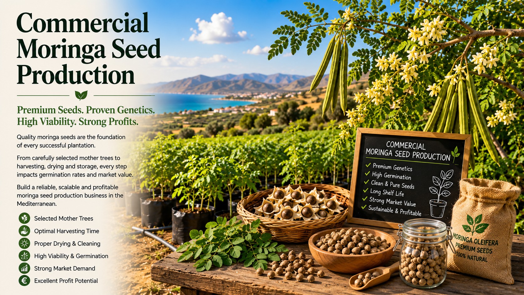 Commercial Moringa Seed Production