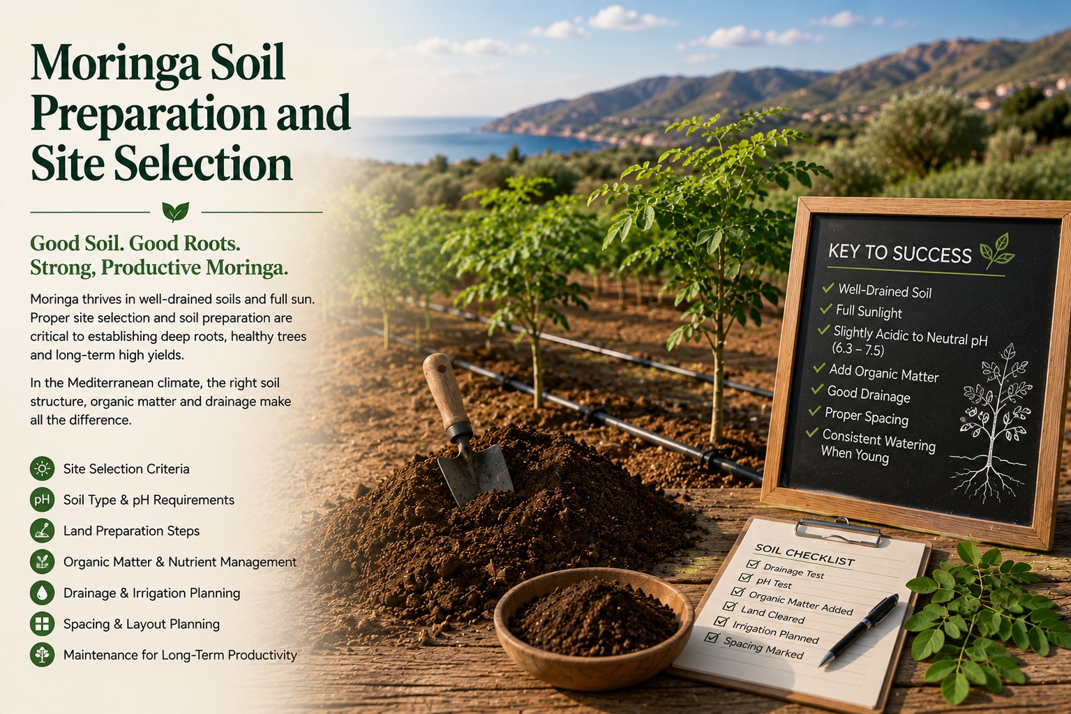 Moringa Soil Preparation and Site Selection