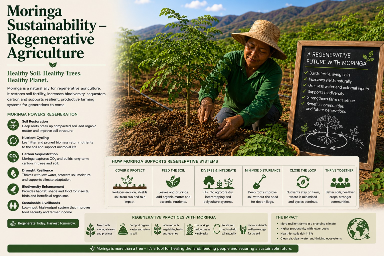Moringa Sustainability and Regenerative Agriculture